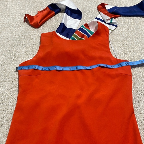 Lulu's Vibrant Orange Sleeveless Mini Dress Size XS - Picture 11 of 15